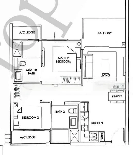 2 Bed Condo for Sale in  The Alps Residences - Image 7
