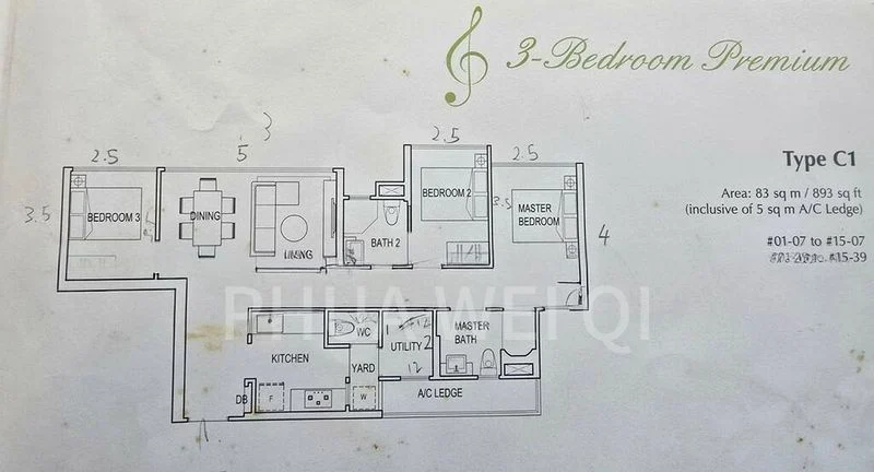 3 Bed Condo for Rent in  Symphony Suites - Image 11