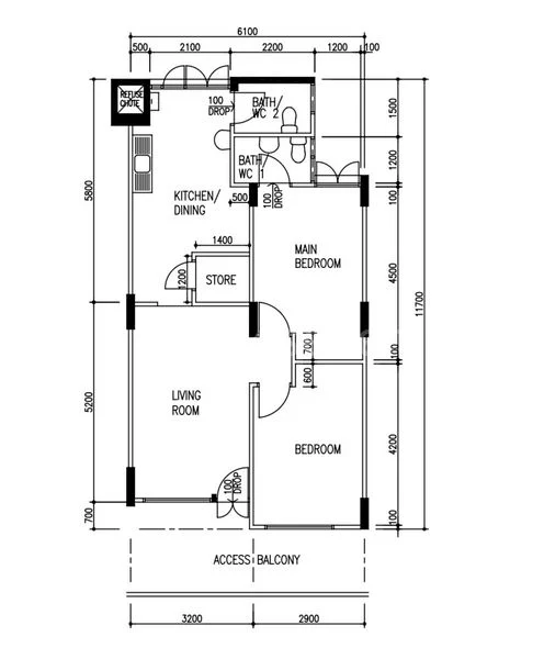 3 Room (3S) HDB for Sale in 779 Yishun Avenue 2 - Image 4