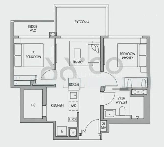 2 Bed Condo for Rent in The Tre Ver - Image 6