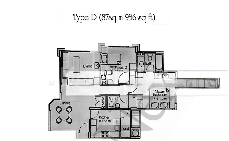 2 Bed Condo for Rent in  Estella Gardens - Image 8