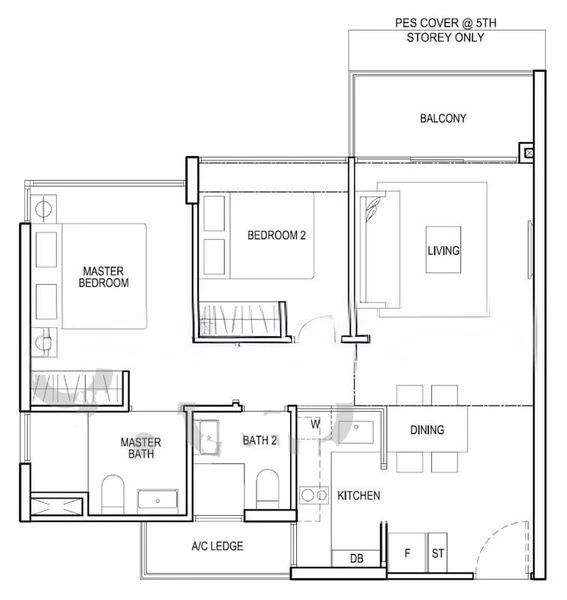 2 Bed Condo for Rent in  North Park Residences - Image 9