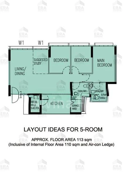 5 Room (5A) HDB for Sale in  494J Tampines Street 45 - Image 4