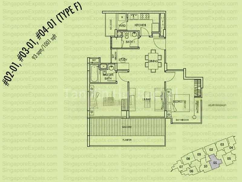 2 Bed Apartment (Condo) for Rent in  Axis @ Siglap - Image 16
