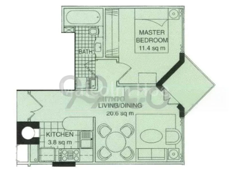 1 Bed Condo for Rent in  Moonstone View - Image 11