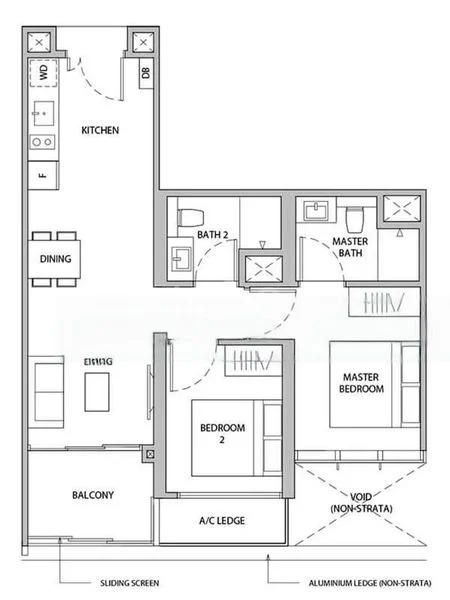 2 Bed Condo for Rent in  Dairy Farm Residences - Image 8