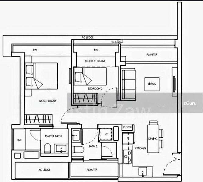 2 Bed Condo for Rent in  D'nest - Image 10