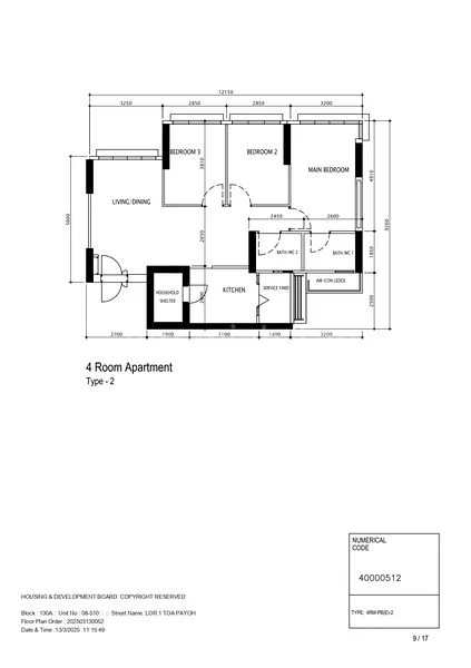 4 Room (4A) HDB for Sale in  130A Lorong 1 Toa Payoh - Image 7