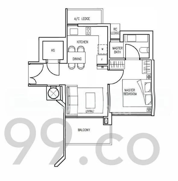 1 Bed Condo for Rent in Stars Of Kovan - Image 8