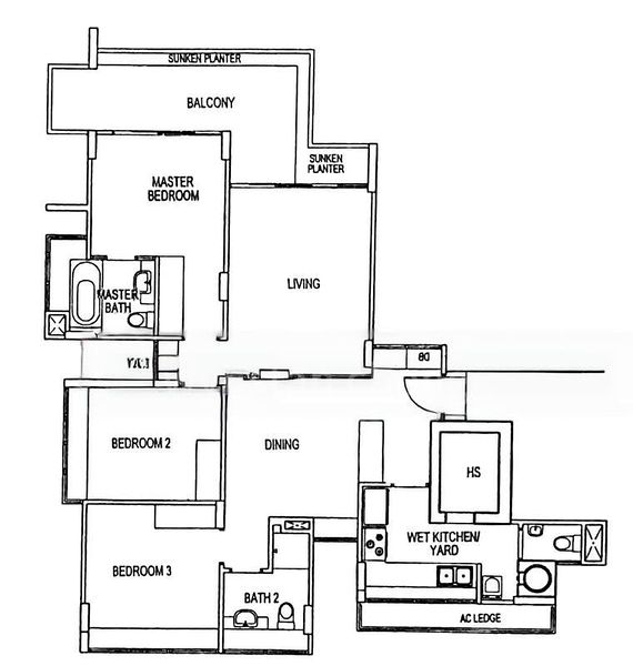 3 Bed Condo for Rent in  The Stellar - Image 12