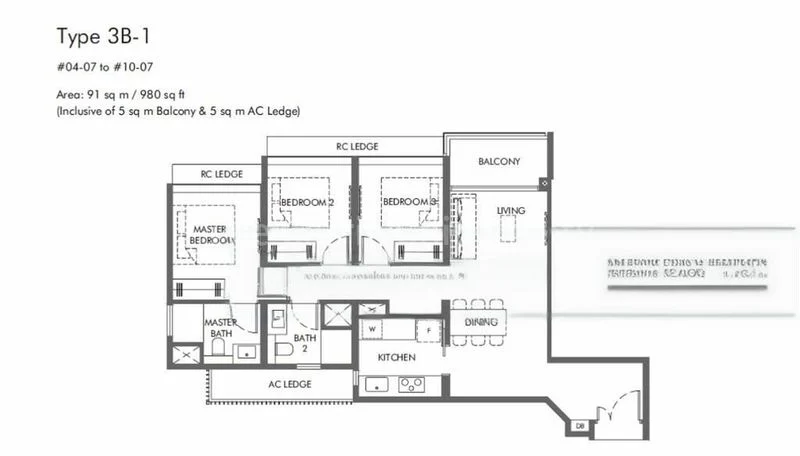 3 Bed Condo for Sale in  The Hill @ One-North - Image 9