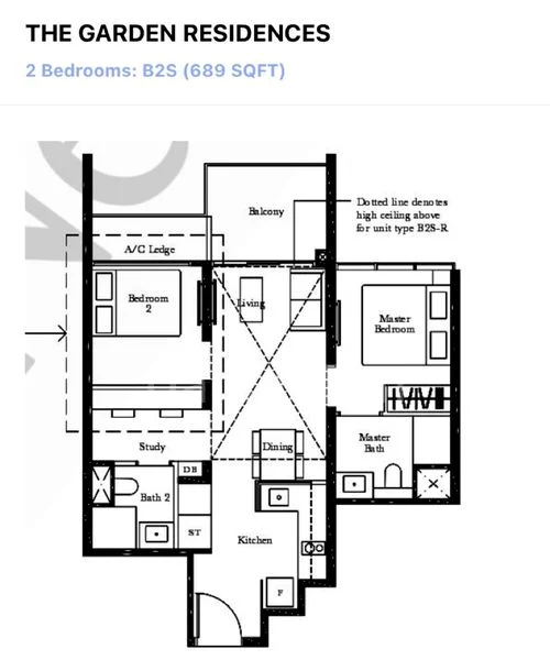 2 Bed Condo for Rent in  The Garden Residences - Image 14