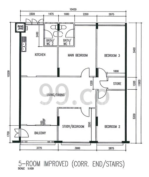 5 Room (5I) HDB for Rent in  248 Bangkit Road - Image 11