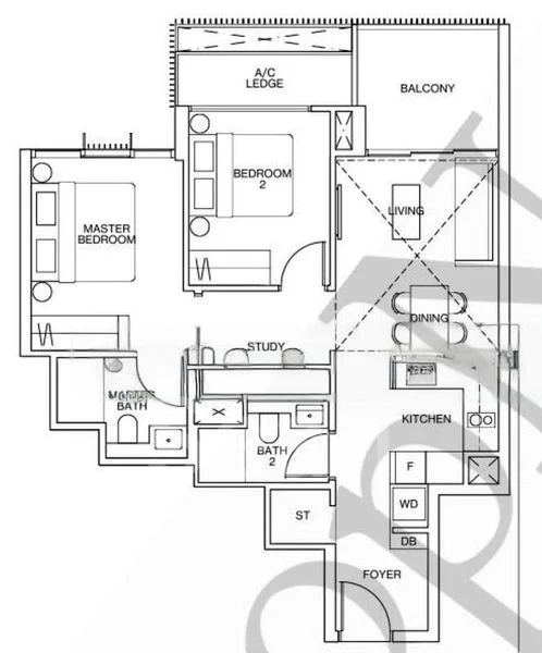 2 Bed Condo for Sale in Ki Residences At Brookvale - Image 8