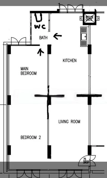 3 Room (3I) HDB for Rent in  106 Serangoon North Avenue 1 - Image 5