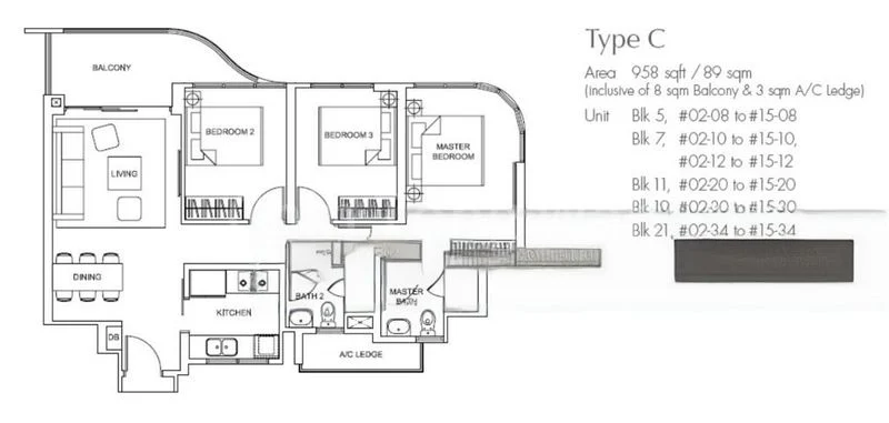 3 Bed Executive Condo for Sale in  Arc At Tampines - Image 5