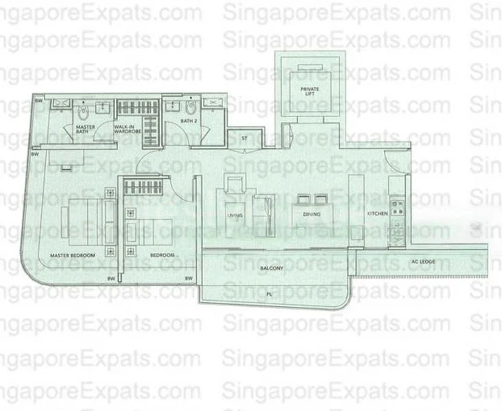 2 Bed Condo for Rent in  Trilight - Image 11