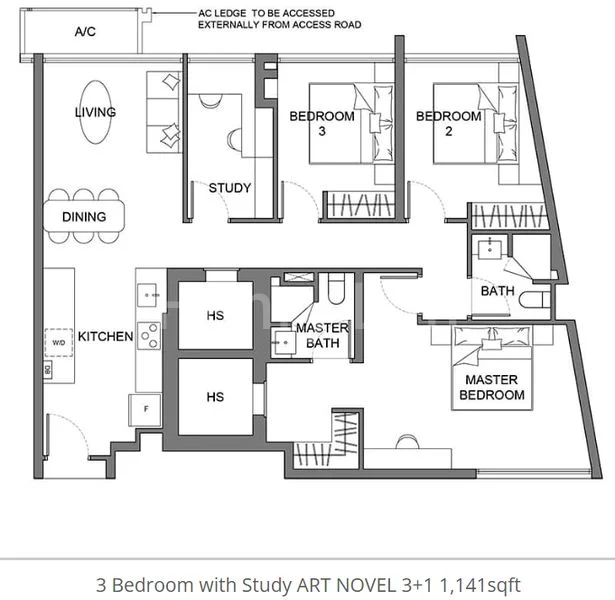 3+1 Bed Apartment (Condo) for Sale in Atlassia - Image 6