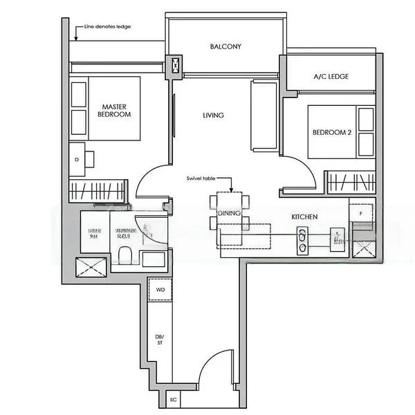 2 Bed Condo for Rent in  Pasir Ris 8 / Pasir Ris Mall - Image 18