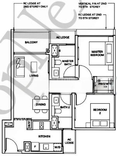 2 Bed Condo for Sale in  The Watergardens At Canberra - Image 5
