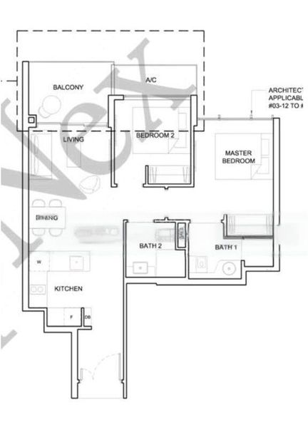 2 Bed Condo for Rent in  High Park Residences - Image 12