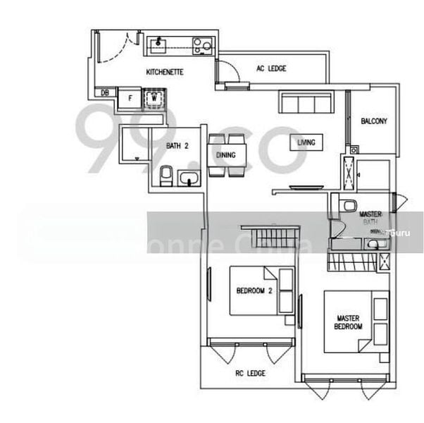 2 Bed Condo for Rent in Mattar Residences - Image 19