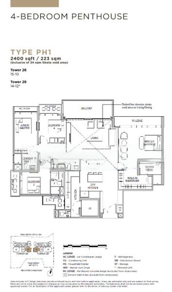 4 Bed Condo for Sale in  Sceneca Residence / Sceneca Square - Image 11