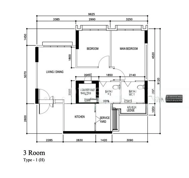 3 Room (3A) HDB for Sale in 994A Buangkok Link - Image 11