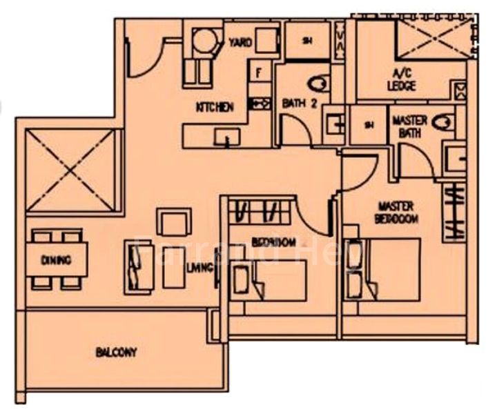 2 Bed Condo for Rent in  Suites At Orchard - Image 6