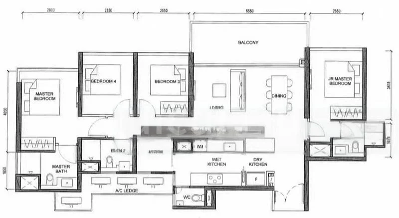 4 Bed Condo for Rent in  Stirling Residences - Image 15