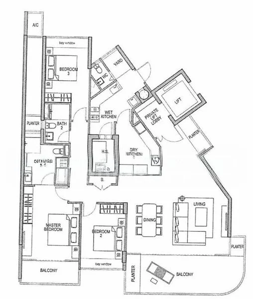 3 Bed Condo for Rent in  VivoCity - Image 7