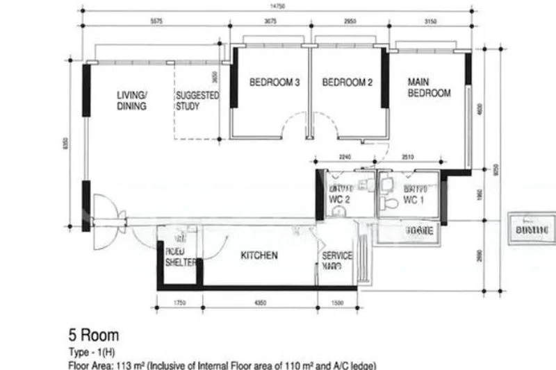 5 Room (5I) HDB for Sale in 463B Bukit Batok Street 41 - Image 8