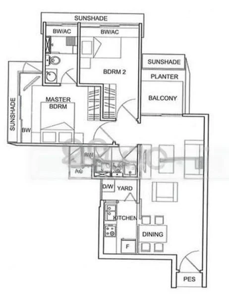 2 Bed Apartment (Condo) for Rent in  Estique - Image 7