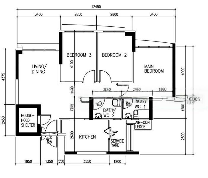 Master Room (HDB) for Rent in  570C Woodlands Avenue 1 - Image 4