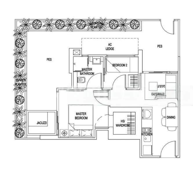 2 Bed Condo for Sale in  One Dusun Residences - Image 9