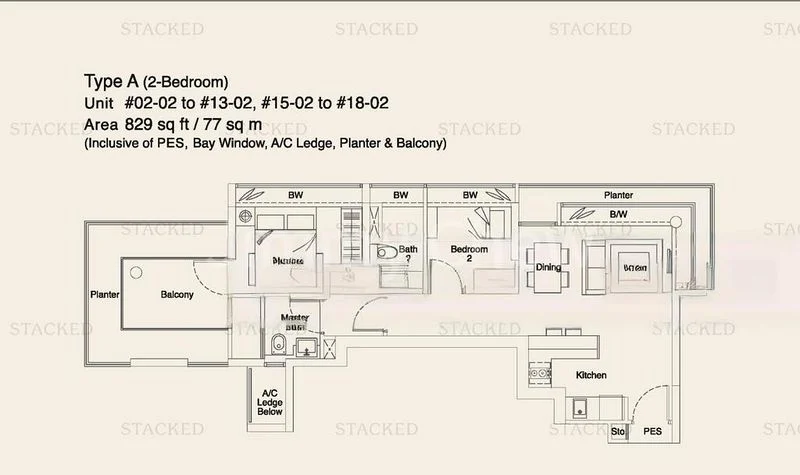 2 Bed Condo for Rent in  The Verve - Image 9