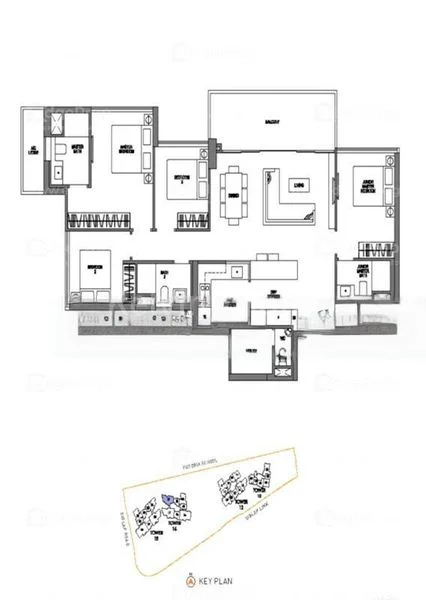 4 Bed Apartment (Condo) for Rent in  Seaside Residences - Image 19