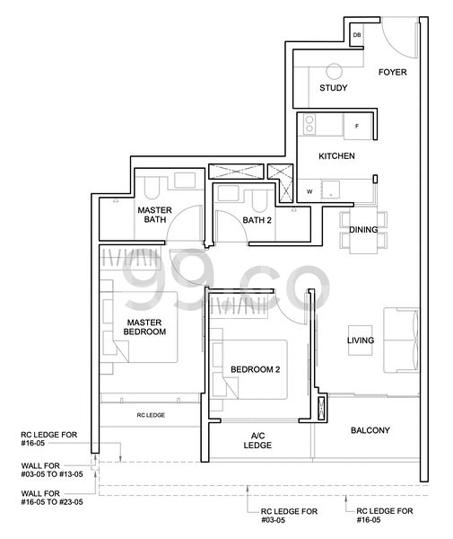 2+1 Bed Apartment (Condo) for Sale in  The Arcady At Boon Keng - Image 13