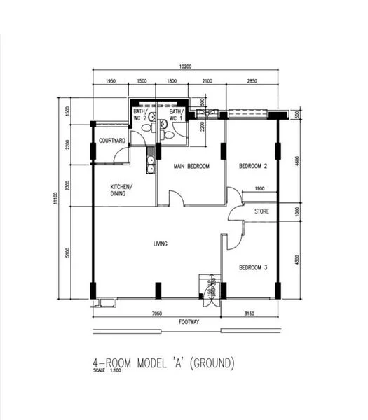 4 Room (4A) HDB for Sale in  347 Tampines Street 33 - Image 5