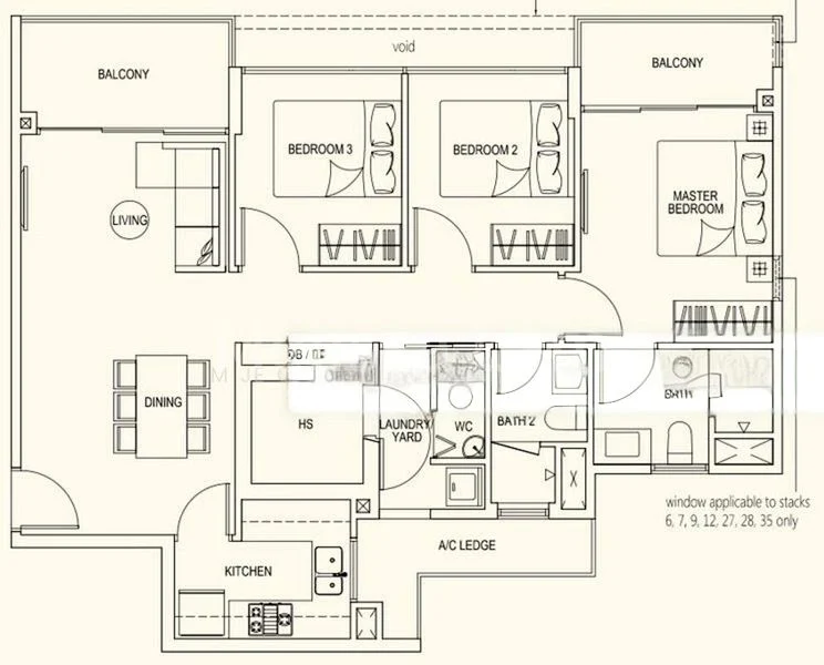 3 Bed Condo for Rent in The Floravale - Image 16