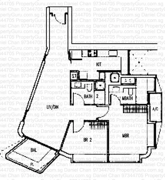 2 Bed Condo for Rent in  D'leedon - Image 3