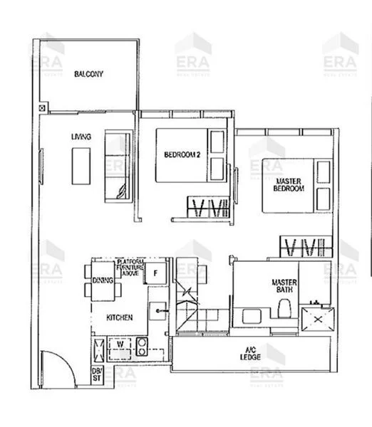 2 Bed Condo for Rent in  Sims Urban Oasis - Image 7
