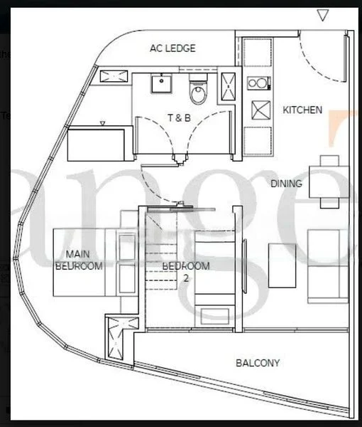 2 Bed Apartment (Condo) for Rent in  Robin Suites - Image 12