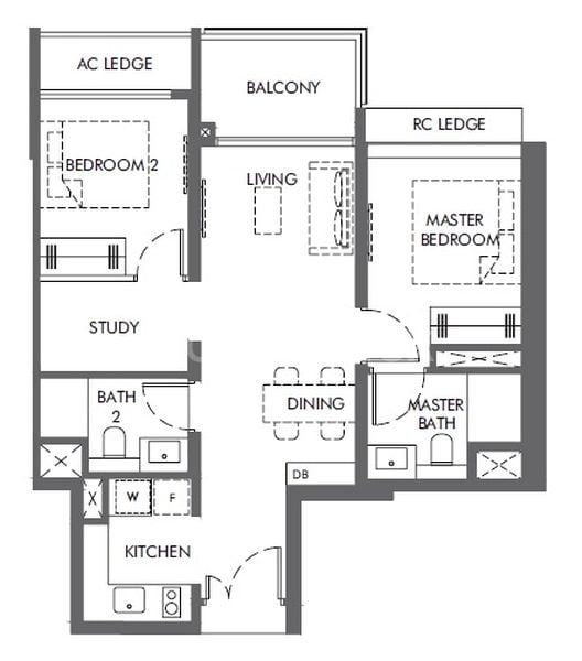 2+1 Bed Apartment (Condo) for Sale in The Hill @ One-North - Image 17