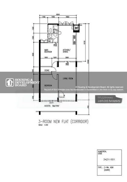 3 Room (3NG) HDB for Sale in  246 Tampines Street 21 - Image 8