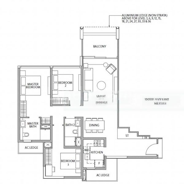 3 Bed Apartment (Condo) for Sale in  Grand Copthorne Waterfront - Image 14