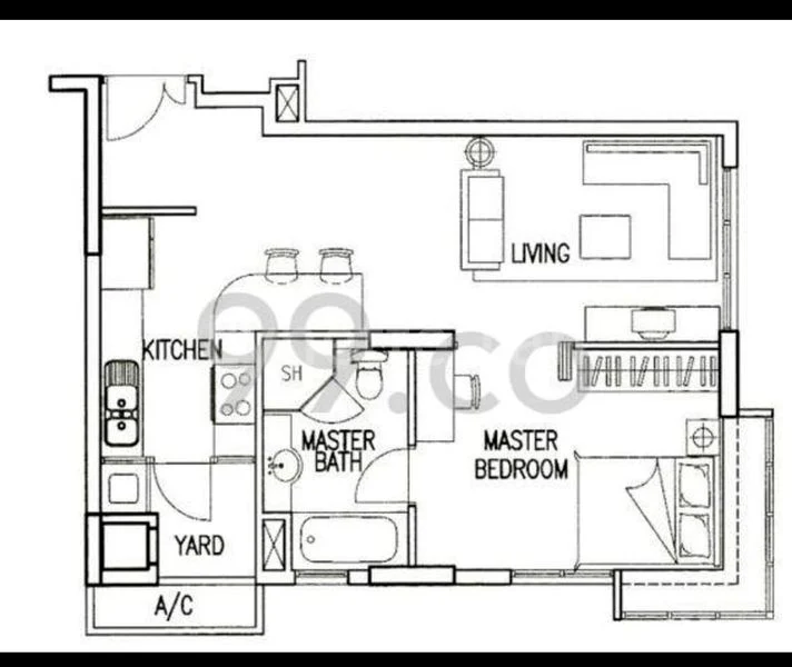 1 Bed Condo for Rent in Charisma View - Image 8