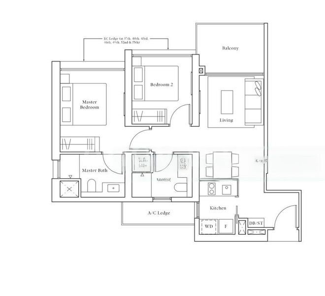 2 Bed Condo for Rent in  Avenue South Residence - Image 19