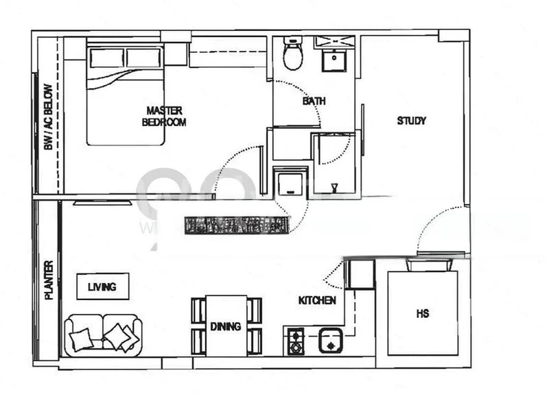 1+1 Bed Condo for Rent in  Siglap V - Image 9
