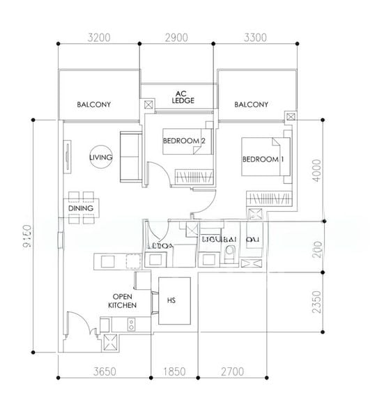 2 Bed Condo for Rent in Bedok Residences - Image 8